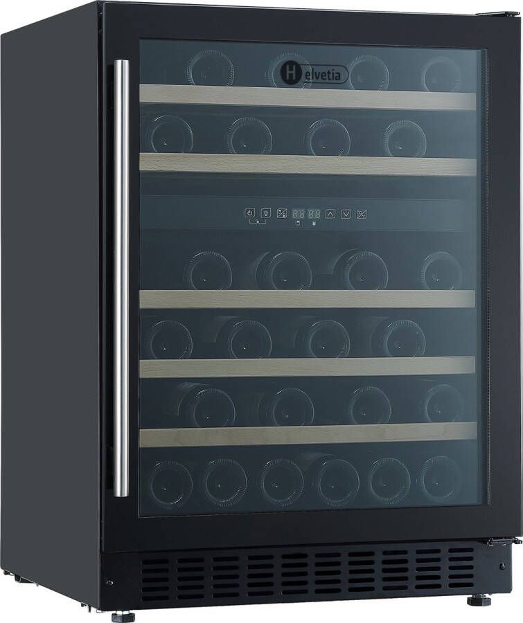 Helvetia Wijnkoelkast 2 temperatuurzones HWTS246GN 46 flessen onderbouw of vrijstaand Black Friday Cyber Monday Kerstcadeau 2024 deal promotie