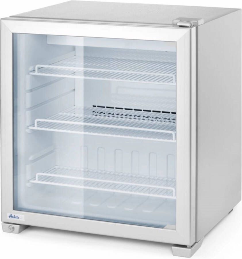 HENDI Arktic Compacte vriesvitrine – 90L – driedubbel glas – LED verlichting – 620x593x680 mm