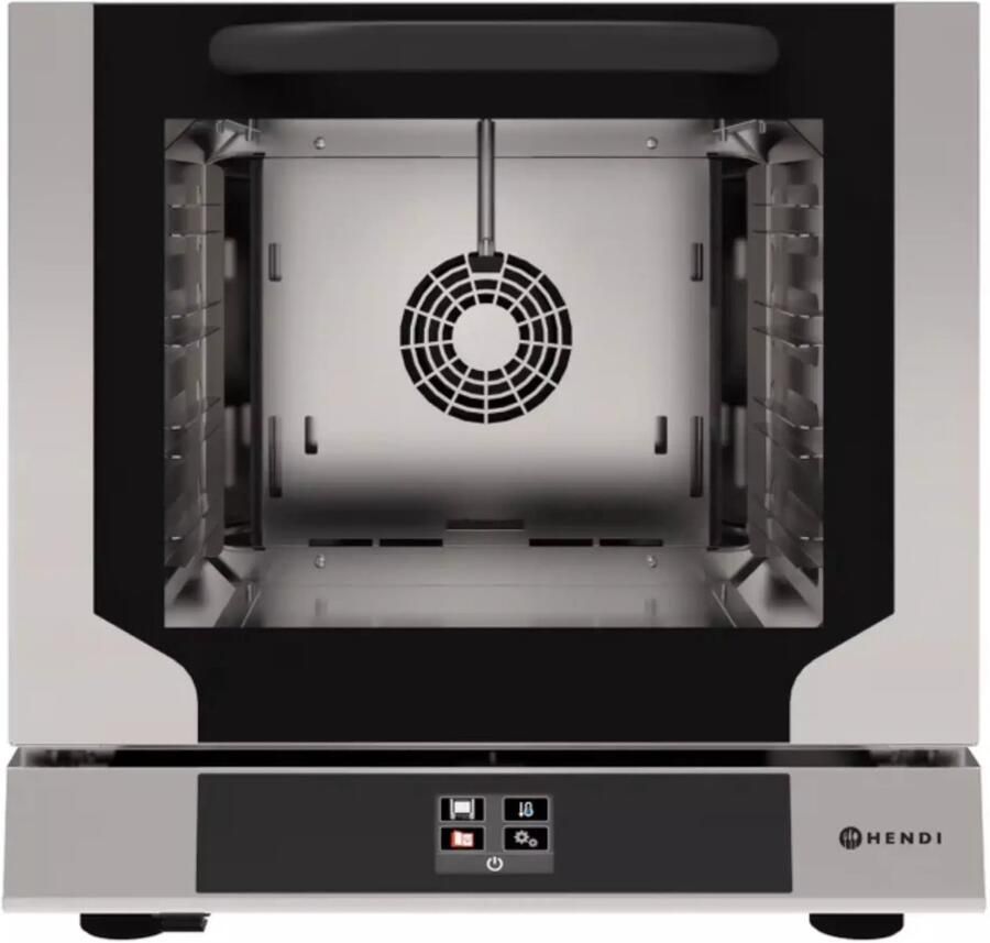 HENDI Stoomoven Hetelucht Compact Touch – 4 trays – 429x345 mm – Touchscreen