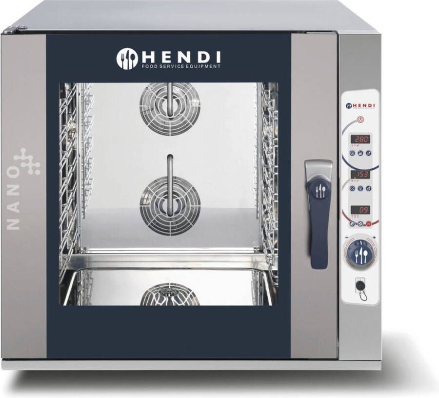 Hendi Convectie Stoomoven Nano Digital 7x Gn1 1- Donkergrijs- 400v 12500w- 936x880x(h)868mm Horeca Oven - Foto 2