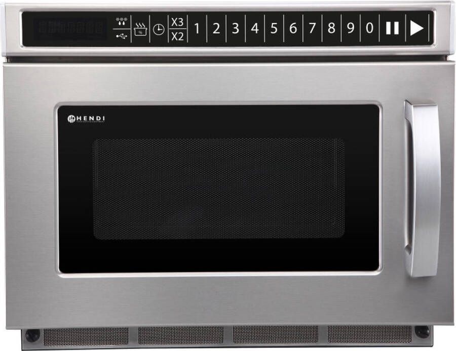 HENDI Programmeermagnetron met USB-poort – 1800W – 18L – Roestvrij staal – Keramische vloer – 10 vermogensniveaus - Foto 2