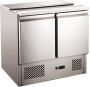 Arktic Saladette KitchenLine 300L 2 Deuren 1 1 GN Boven 2x 1 1 GN + 3x 1 6 GN -2°C +8°C Geforceerd Schuif- Klapdeksel + Snijblad 900x700x888mm Horeca Oven - Thumbnail 2