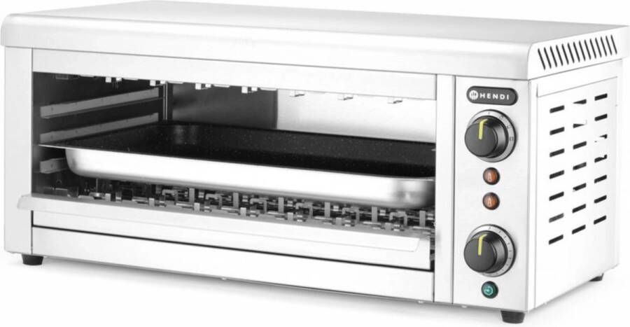 HENDI Salamandergrill – Quartz Infrarood – Timer – Verstelbaar Rooster – 689x397x318 mm