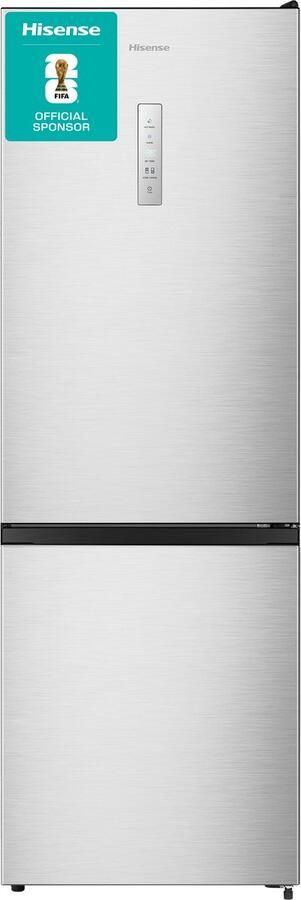 Hisense RB372N4CCD Vrijstaande koel-vriescombinatie 178 cm hoog 292 liter Energielabel D Geluidsniveau 36 dB LED Display SuperCool FastFreeze Deuralarm Interverter Compressor