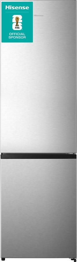 Hisense RB440N4ACC Koelvriescombinatie vrijstaand RVS look 336 liter Rechtsdraaiend (omkeerbaar) C label 35 dB(A) NoFrost - Foto 2