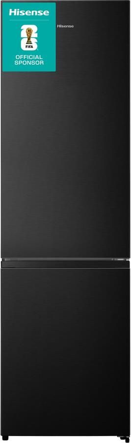 Hisense RB440N4AFC Koelvriescombinatie vrijstaand Zwart 336 liter Rechtsdraaiend (omkeerbaar) C label 35 dB(A) NoFrost