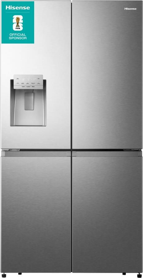 Hisense RQ760N4SASE amerikaanse koelkast Vrijstaand 584 l E Roestvrijstaal