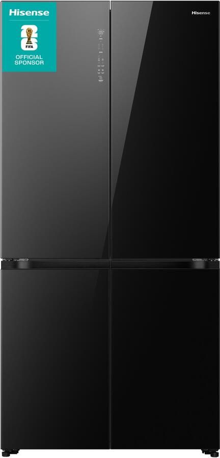 Hisense RQ768N4GBE amerikaanse koelkast Vrijstaand 591 l E Zwart - Foto 2