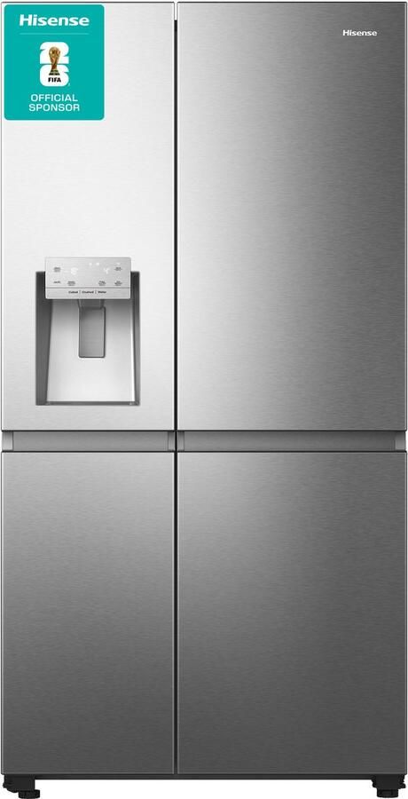 Hisense RS818N4TIC Amerikaanse koelkast Energielabel C Water- & ijsdispenser Metal Cooling No Frost RVS Multi-Air Flow Fast Freeze 35dB (A) Inverter Compressor 632 Liter - Foto 2