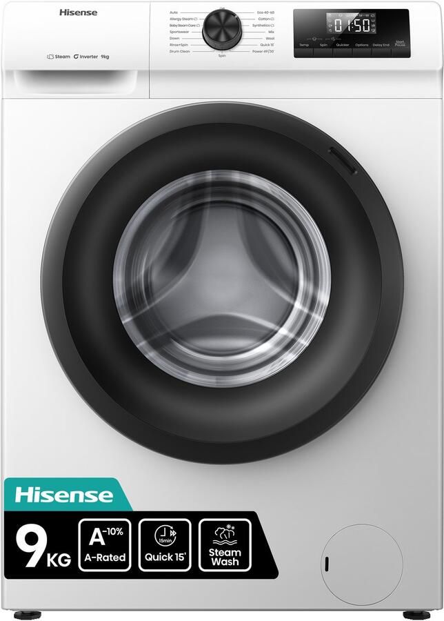 Hisense WF1Q9041BW wasmachine Voorbelading 9 kg 1400 RPM Wit