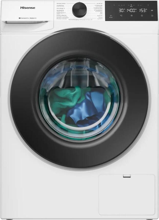 Hisense WF3E8063BWF Wasmachine 8 kg 1600 toeren Stoom