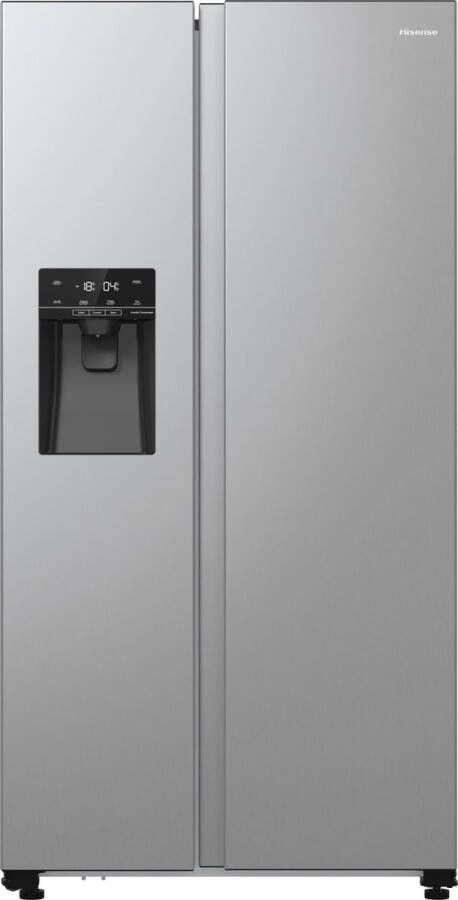 Hisense RS5P535NPCE Amerikaanse koelkast No-Frost 178 cm hoog 566 liter Energielabel E Invriesvermogen 12 kg 24u Geluidsniveau 39 dB LED Display SuperCool FastFreeze Deuralarm Interverter Compressor