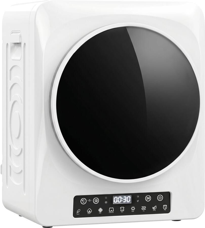 Homcom Laundry Dryer-Stahl Edelstahl-49L x 43B x 61H cm-Weiß