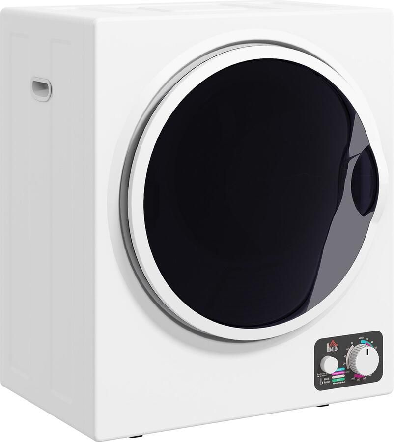 Homcom Wasdroger-Kunststof-49L x 40 5B x 60H cm-Wit