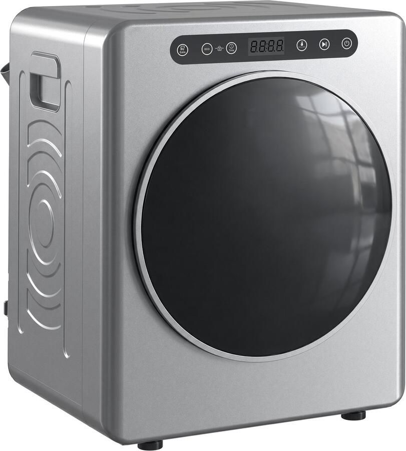 Homcom Wasdroger-Roestvrij staal-49L x 43B x 61H cm-Zilver