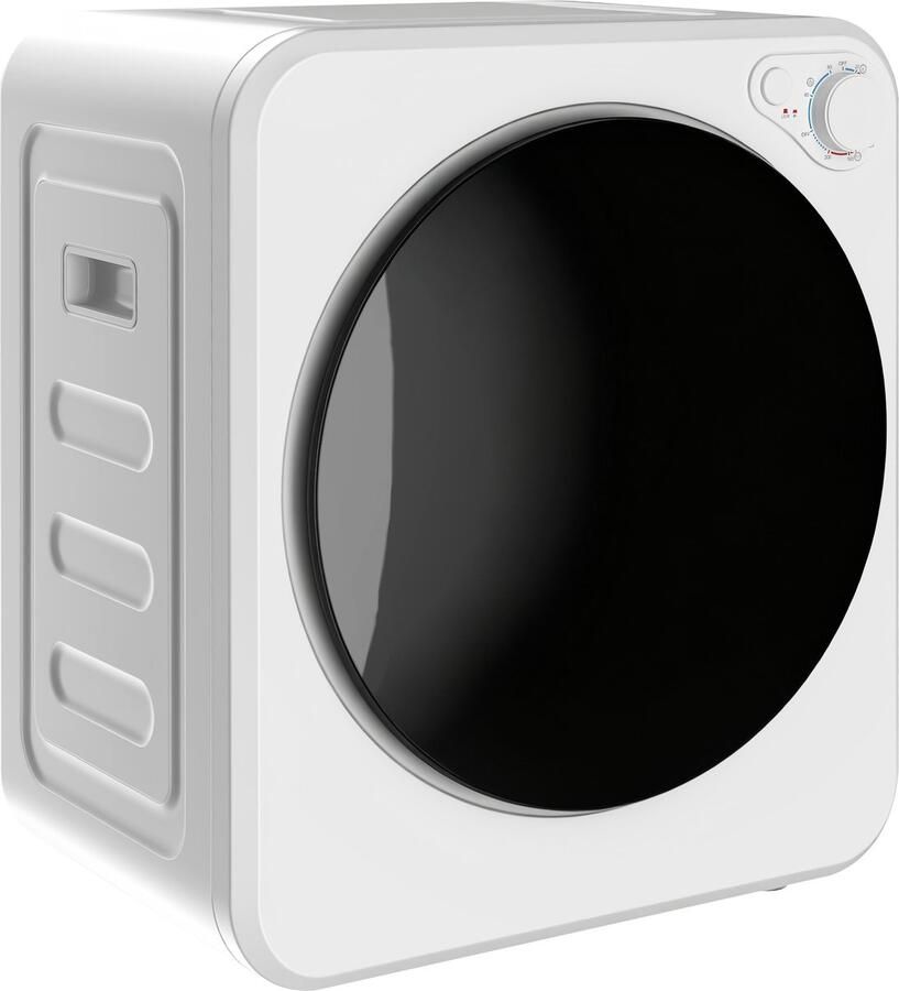 Homcom Wasdroger-Staal roestvrij staal-48L x 44B x 57H cm-Wit