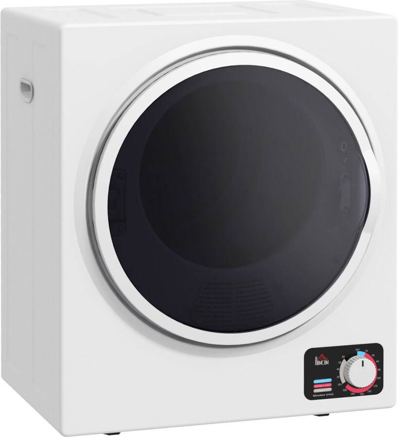 Homcom -Wasdroger-Kunststof-49x40 5x60cm-Wit