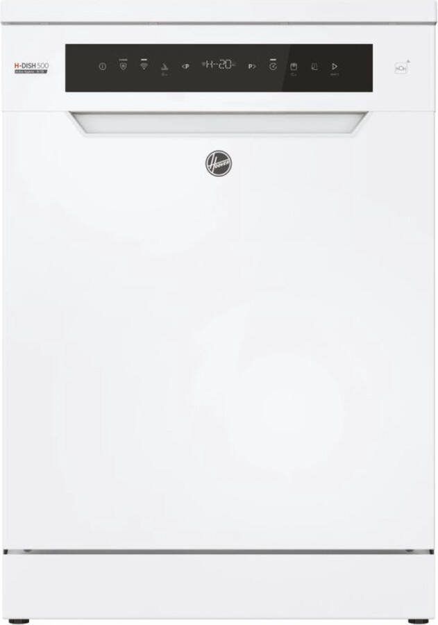 Hoover HF 6C4F0W Vrijstaande Vaatwasser 16 Couverts Energieklass C Speed-Drive Inverter Geconnecteerd 44 dB Wit 10 Jaar Garantie op onderdelen