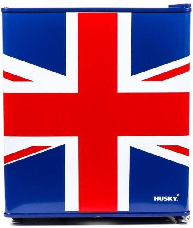 Husky KK50-278-NL-HU Mini Koelkast Engelse Vlag Verenigd Koninkrijk 43 Liter Retro