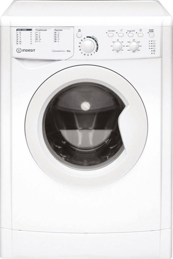 Indesit EWC 81483 W EU N wasmachine Voorbelading 8 kg 1400 RPM D Wit - Foto 2