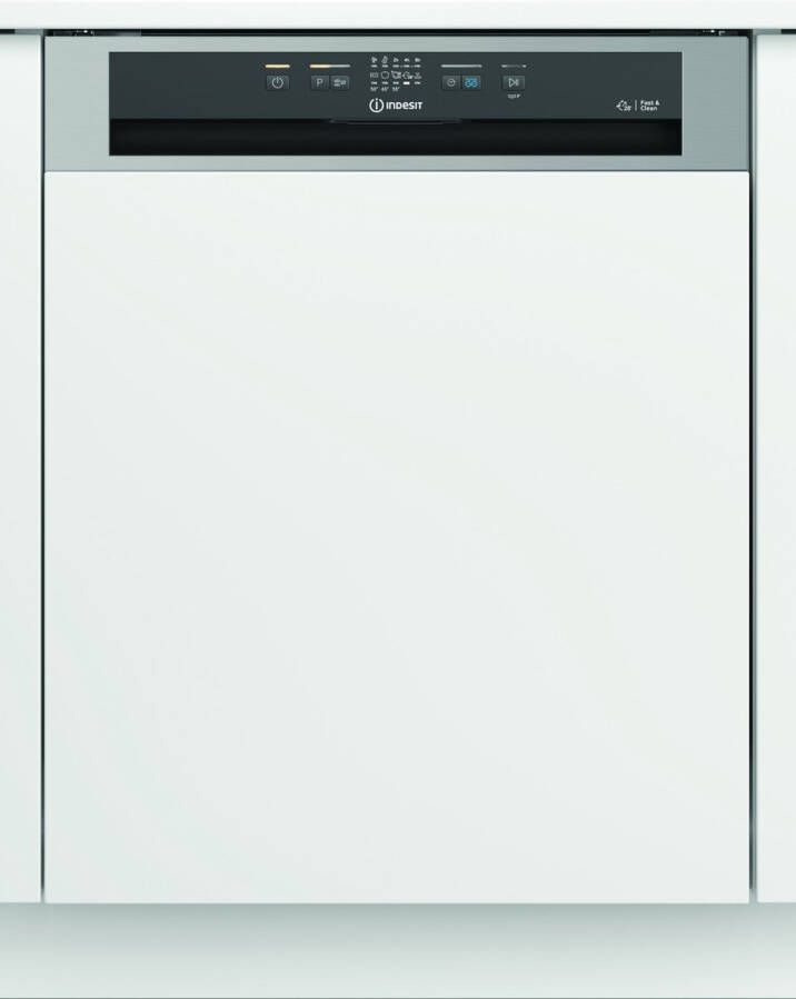 Indesit I3BL634X Half-ingebouwd vaatwasser 14 couverts D AutoDoorOpen 44db Stil Push&Go