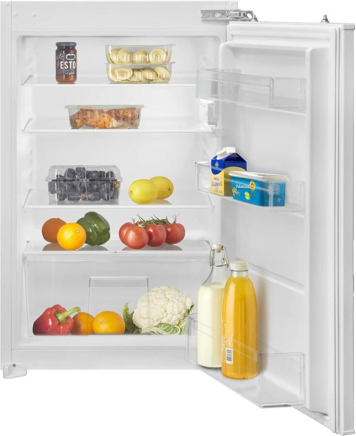 Invent um IKK0822D 82 cm onderbouw koelkast Koeler Zeer stil Led-verlichting Deur op deur 135 liter 3 plateaus Wit - Foto 3