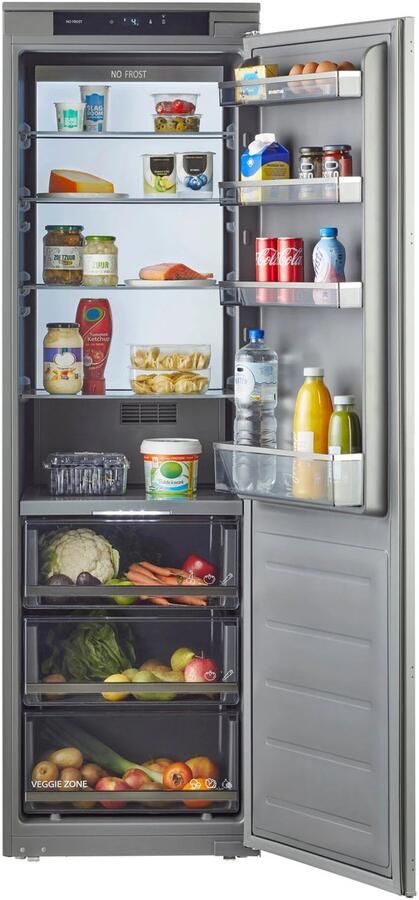 Inventum IKK1786GS inbouw koeler Inhoud 280 liter Nis 178 cm sleepdeur energielabel D