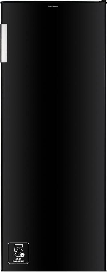 Inventum KK1430B kastmodel koelkast energiezuinig 242 liter 143 cm hoog Zonder vriesvak Led-verlichting Energielabel D 5 plateaus Vrijstaand Zwart