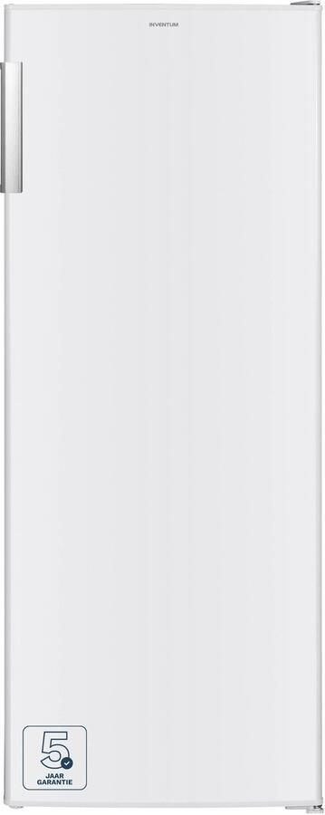Inventum KK1430W kastmodel koelkast energiezuinig 242 liter 143 cm hoog Zonder vriesvak Led-verlichting Energielabel D 5 plateaus Vrijstaand Wit