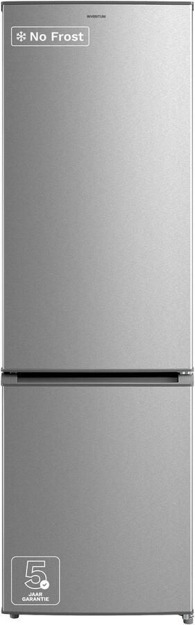 Inventum KV1808R No Frost energiezuinige koel-vriescombinatie 180 cm hoog 270 liter Superkoelen Supervriezen Energielabel D Vrijstaand RVS - Foto 1