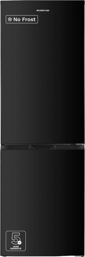 Inventum KV1840B No Frost energiezuinige koel-vriescombinatie 184 cm hoog 327 liter Superkoelen Supervriezen Energielabel C Vrijstaand Zwart