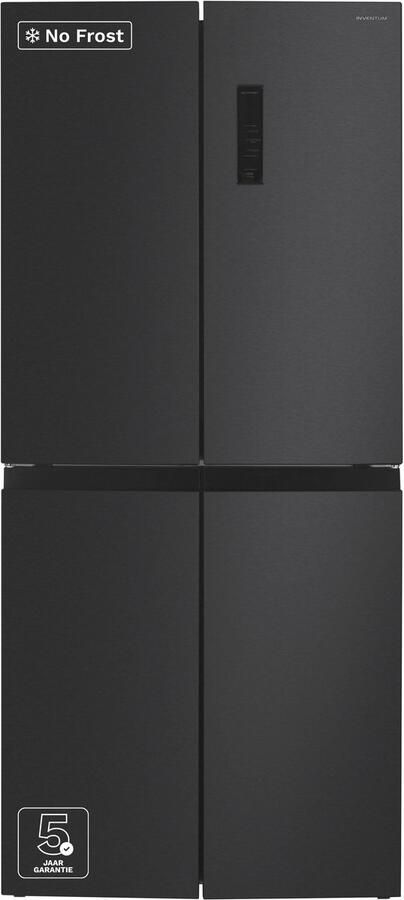Inventum SKV4180B No Frost energiezuinige Amerikaanse koelkast 466 liter Digitaal display Supervriezen Vershoudlade 4 deuren Zwart - Foto 2