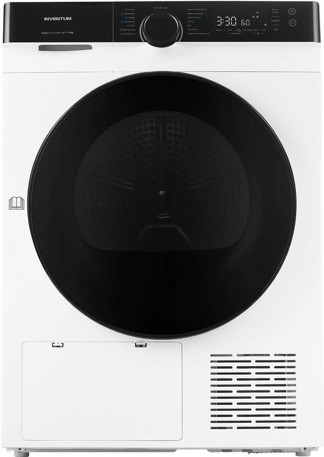 Inventum VDW9030W Warmtepompdroger 9kg 14 programma's UV-licht 65 dB Wasdroger Wit