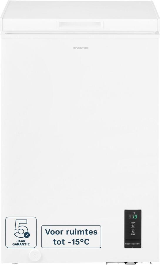 Inventum VK562W Low Frost vrieskist 99 liter 54 5 cm breed Supervriezen Geschikt voor garage tot -15°C Digitale thermostaat 1 opbergkorf Diepvrieskist Wit