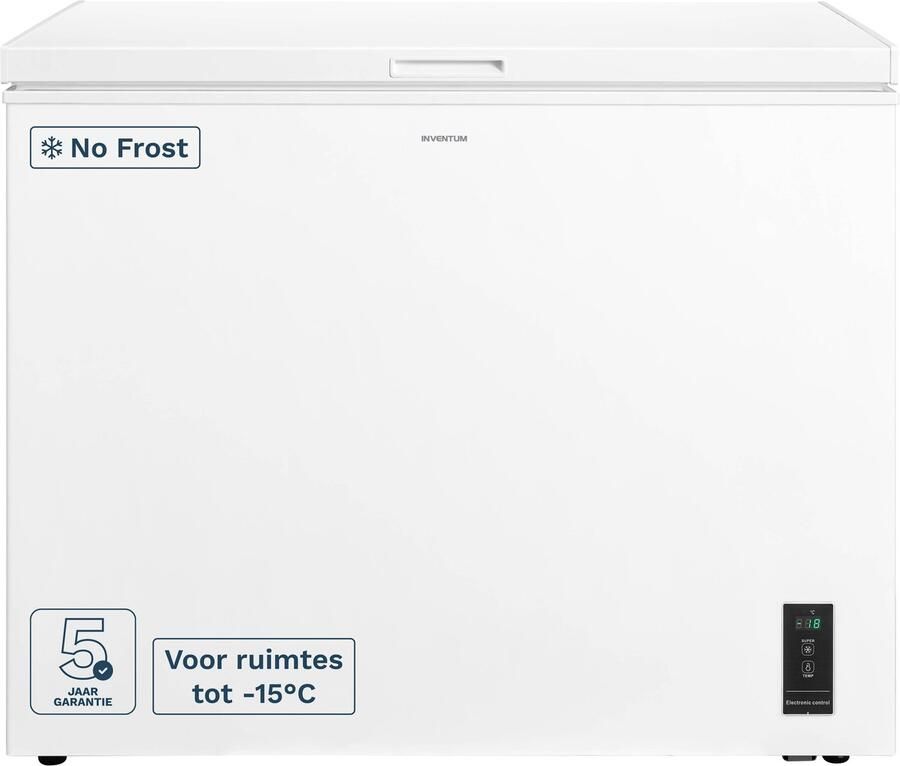 Inventum VK980W No Frost vrieskist 233 liter 98 6 cm breed Supervriezen Geschikt voor garage tot -15°C Digitale thermostaat 1 opbergkorf Diepvrieskist Wit - Foto 2