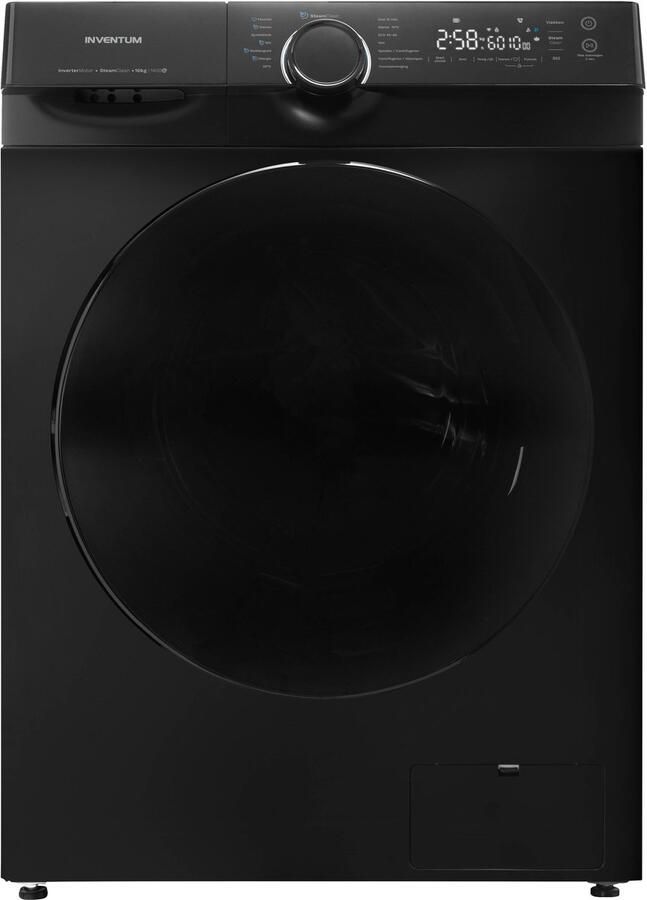 Inventum VWM1010B Wasmachine 10kg 14 programma's 1400 toeren Energieklasse A-30% Steam Clean Stil: 72 dB Zwart