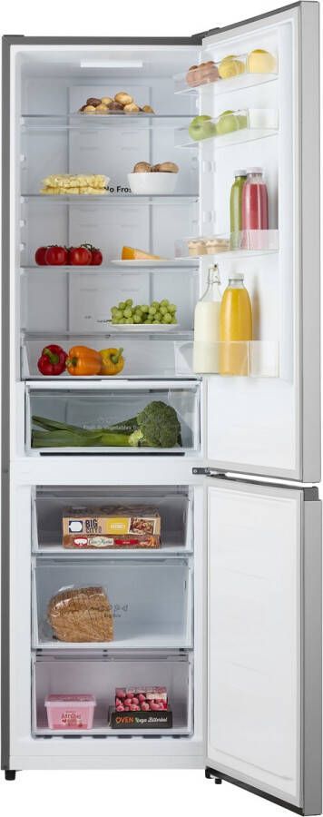 Inventum KV2001R Koel-vriescombinatie RVS