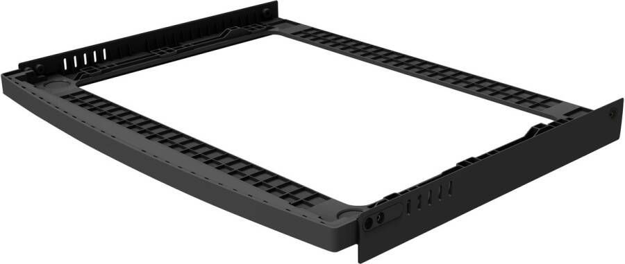 Inventum STK01B stapelkit Wasmachine en Droger Tussenstuk Maximale breedte 59 5 cm Zwart