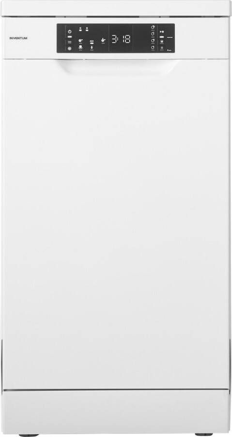 Inventum VVW4530AW smalle vaatwasser 10 couverts 45 cm breed Bestekmand 6 programma s Startuitstel Energielabel D Vrijstaand Wit - Foto 1