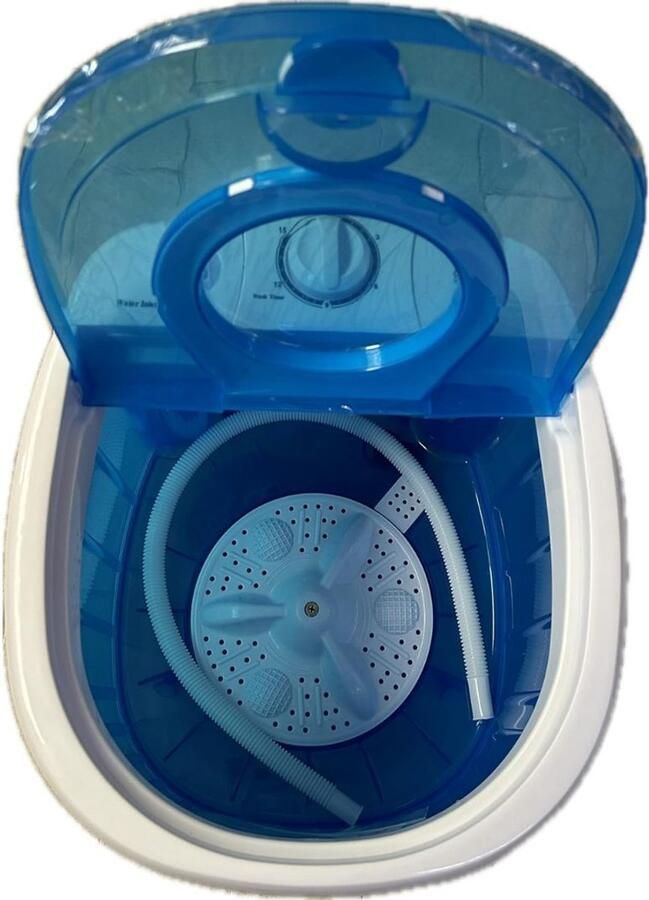 KAD Mini Wasmachine Camping Wasmachine Kleine Wasmachine Blauw ‎40cm x 35cm x 55cm