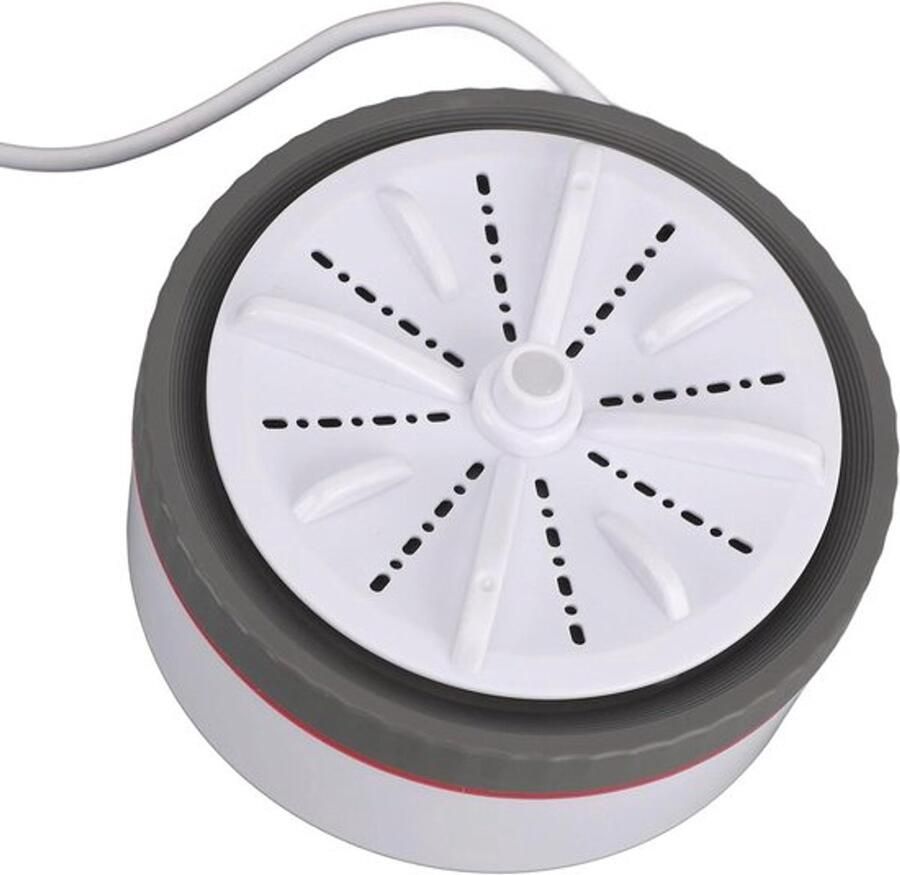 Karzo Draagbare mini turbo wasmachine in grijs met timer en verstelbare instellingen USB-aangedreven voor het snel en eenvoudig wassen van kleine kledingstukken