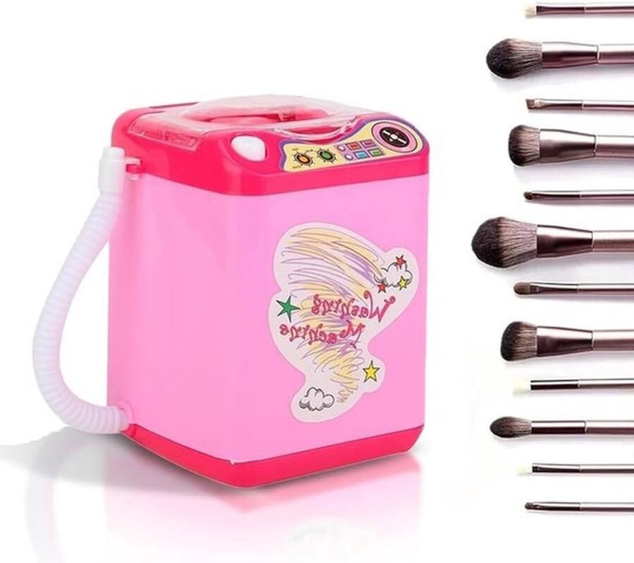 Karzo Mini draagbare wasmachine voor make-up borstels met snelle reiniging en sneldrogende functie voor eenvoudig en efficiënt gebruik thuis of onderweg