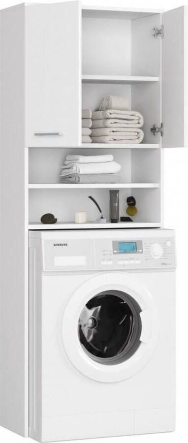 Kindertoys Wasmachine Ombouw Wit-Wasmachine Wasdroger meubel 180 cm