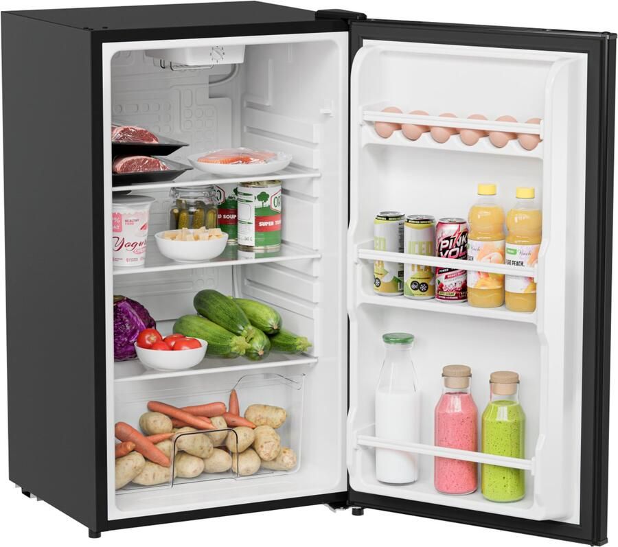KitchenBrothers Koelkast 92L Tafelmodel IJskast Frigo Vrijstaand Zwart