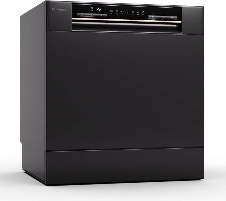 Klarstein Amazonia Eco 8 Mini Vaatwasser Zwart