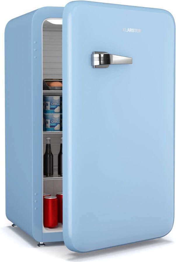 Klarstein Audrey Evo koelkast 112L retro blauw