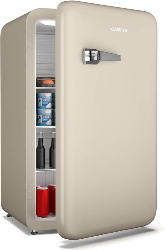 Klarstein Audrey Evo koelkast 112L retro crème