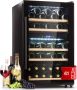 Klarstein Weinkühlschrank Getränkekühlschrank Schmal 2 Zonen Kühlschrank met Glastür Getränkekühlschränke Freistehend Weinkühlschrank Klein Weinkühlschränke met UV Schutz 5 22 °C 29 Flaschen – geschikt voor thuisfitness en sportschoolgebruik - Thumbnail 1