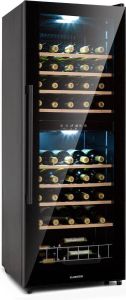 Klarstein Barossa 54 Duo wijnkoelkast 2 koelzones Wijnklimaatkast 148 liter 54 flessen touch bedieningspaneel 42 dB