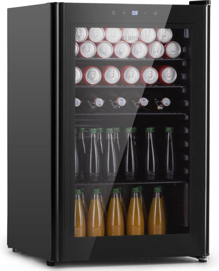 Klarstein Beercave 115- Compacte drankenkoelkast Mini koelkast 115 Liter Zwart
